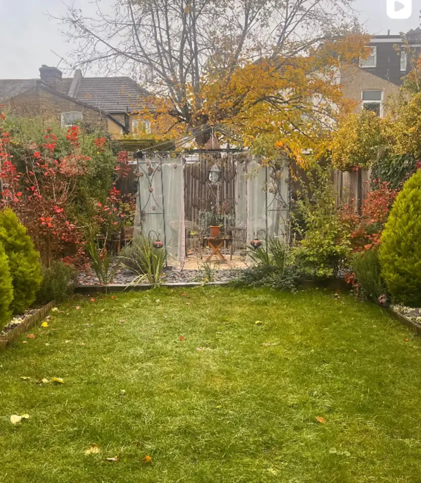 autumn garden overview